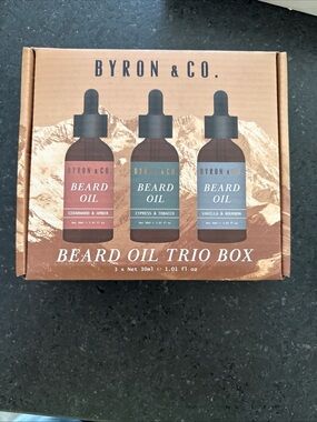 Beard Oil Trio Box - Brown Bottles (Cedarwood, Cypress, Vanilla)